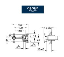CUERPO EMPOTRADO LAVABO GROHE